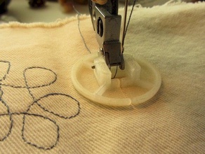 freehand foot pfaff sewing machine parts 3d print model - Mito3D