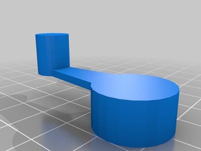 snap-schaltungen hand Kurbel Ersatz - Elektronik Ersatz-Teil Spielzeug 3d print model - Mito3D