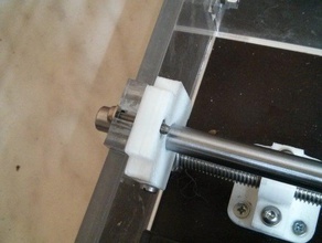 sunhokey prusa i3 steel shaft holder y x z axis acrylic frame 3d printer parts shafts 3d print model - Mito3D
