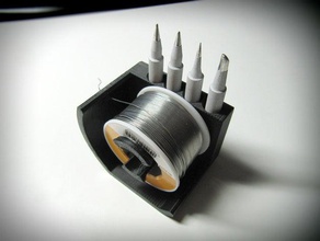 la soudure de station porte-outils & boîtes fer à souder outil soudage bobine 3d print model - Mito3D