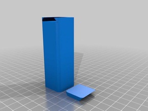 tall box sliding lid containers customized 3d print model - Mito3D