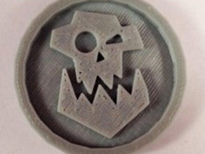 40mm x 4mm token - marker orc 40k bits props hc3d spaceo wargaming warhammer wh40k 3d print model - Mito3D