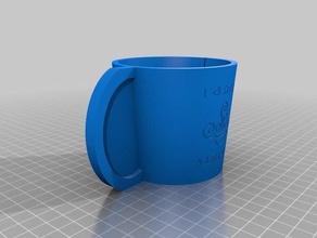 latte café de manga personalizado cocina y comedor 3d print model - Mito3D