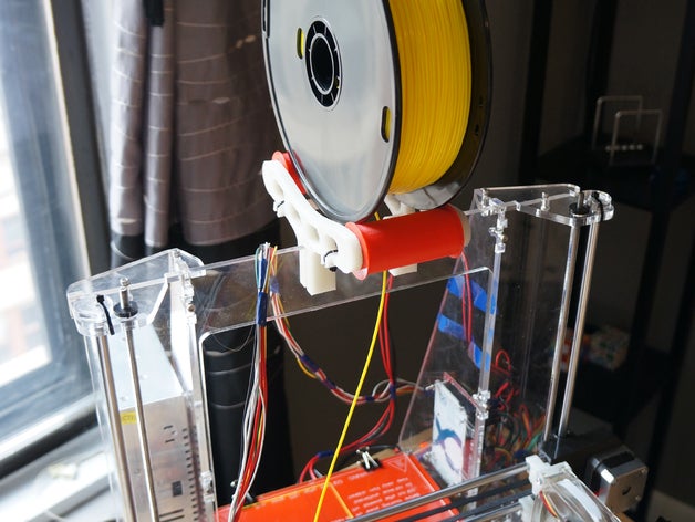 filamento spoolmount rulli folger tech prusa i3 Stampante 3d accessori clip hatchbox titolare i spool 3D print model - Mito3D