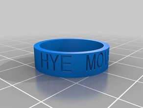 hye Bewegung ring Ringe kundengebundene 3d print model - Mito3D