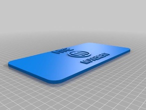 hye hareketi adı plaka işaretler ve logolar özelleştirilmiş 3d print model - Mito3D