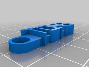 tong keychain organization customized 3d print model - Mito3D
