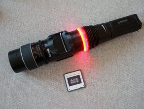 guerillabeam adapter tn30 flashlight art tools gbeam-light-adapter projector 3d print model - Mito3D