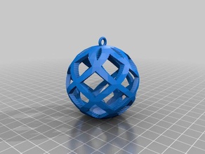 my customized bauble twist decor 3d print model - Mito3D