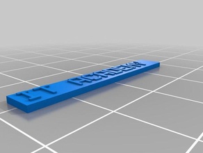 la academia de placa con el nombre La impresión en 3d personalizado 3d print model - Mito3D