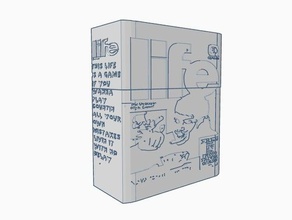 gran caja de la vida cuadro cereal compartimiento contenedor stash 3d print model - Mito3D