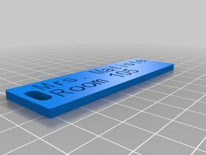 matiste hall pass organización personalizado 3d print model - Mito3D