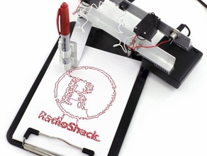 make trs drawbot rail arm 9g micro servo tower pro robotics drawer magazine zeichenroboter 3d print model - Mito3D