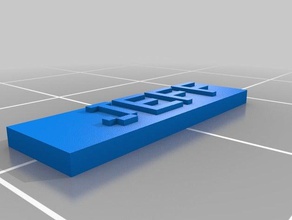 jeff nameplate2 3d baskı özelleştirilmiş 3d print model - Mito3D