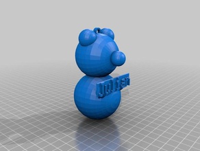 julian bear keychains customized 3d print model - Mito3D
