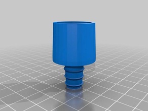 ventilador-adaptador de manguera v2 diy personalizado 3d print model - Mito3D