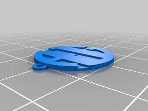 allie's pendant w backing jewelry customized 3d print model - Mito3D