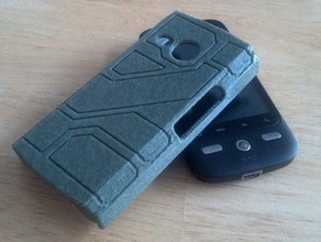 halo caso droid eris móveis de telefone 3d tampa até 3d print model - Mito3D