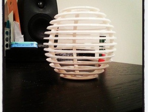 sphère de la cage sculptures openscad 3d print model - Mito3D