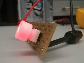 con retroilluminazione led e pulsante l'elettronica il 3d print model - Mito3D