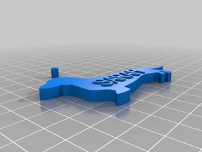 sarah Dackel Schlüsselanhänger kundengebundene 3d print model - Mito3D