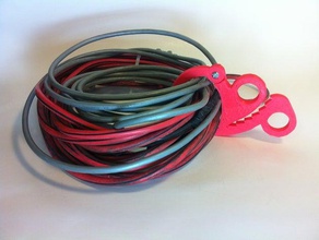 ratcheting cable clamp organization holder management hose ratchet useful wire workshop ziptie 3d print model - Mito3D