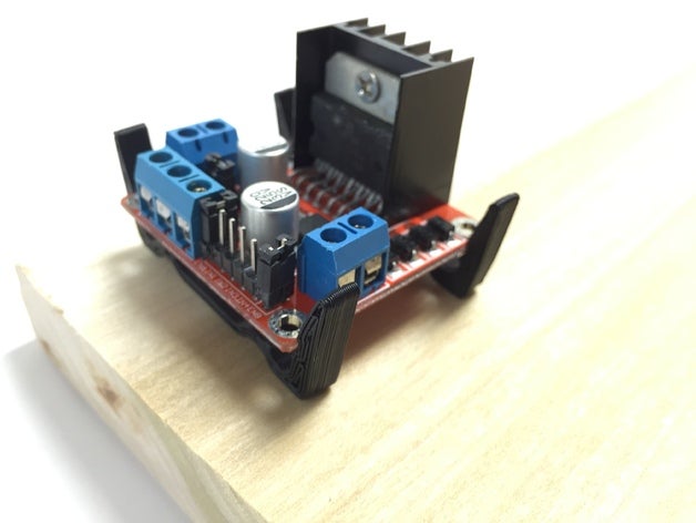 l298n controlador de motor tablero clip la electrónica arduino raspberry pi 3D print model - Mito3D