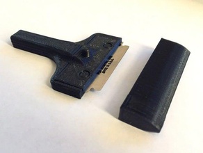 Rasierklinge-Spachtel abdecken 3d Drucker Zubehör Klinge cover razor Schaber 3d print model - Mito3D