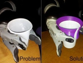 cup holder assistive robot arms other 3d print model - Mito3D