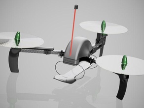 rcexplorer v3 inspiré tricopter mini 295mm empattement r c véhicules multicopter cadre 3d print model - Mito3D