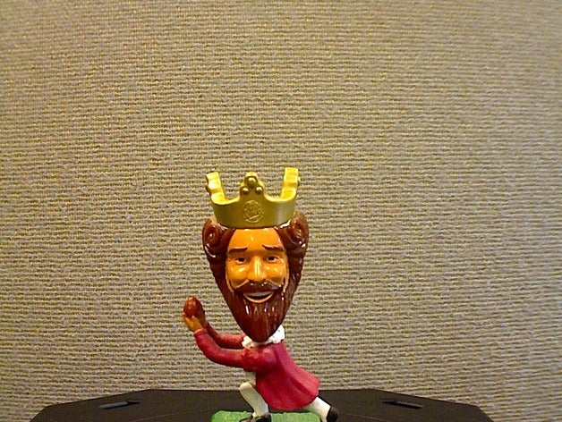 burger king bobblehead scans & replicas makerbotdigitizer scan 3D print model - Mito3D