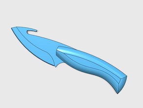 cs go gut knife video games csgo game gutknife 3d print model - Mito3D