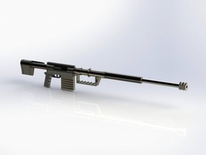 birden fazla parça tüfek keskin nişancı modelleri bebek silah 3d print model - Mito3D
