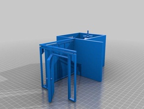 aleatório mini piso plano edifícios estruturas 3d print model - Mito3D
