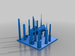 gotham şehri 3d baskı 3d print model - Mito3D