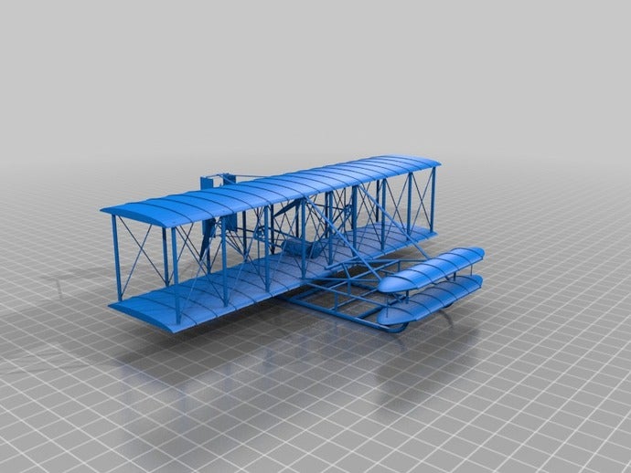 wright brothers 1903 3d printing 3D print model - Mito3D