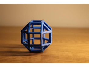 rhombicuboctahedron per la matematica art forma di stress test 3d print model - Mito3D