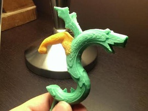 trogdor burninator 3d printing beefyarms dragon homestarrunner homestar runner 3d print model - Mito3D