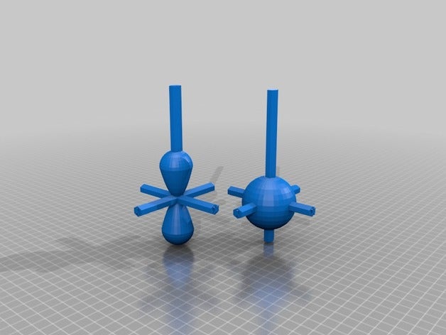 s orbitais pz A impressão 3d 3D print model - Mito3D