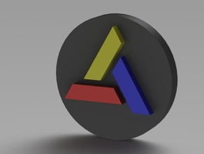 abstergo logosu video oyunları ac hasetin suikastçı assassins creed logo templar 3d print model - Mito3D