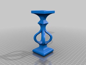 candelero decoración de la vela titular stick 3d print model - Mito3D