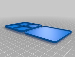 4x portátil de la mitad tamaño wifi bluetooth tarjeta red caso los contenedores personalizado 3d print model - Mito3D