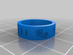 tillmylastday Ringe kundengebundene 3d print model - Mito3D