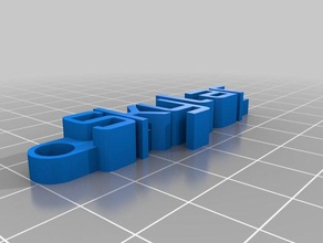 skylar keychain organization customized 3d print model - Mito3D