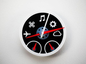 dashboard widgets de relógio parede office a apple geekery ícone ícones mac osx quartex 3d print model - Mito3D