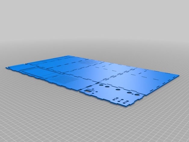 fuente poder 20 corte a laser atx fonte de alimentação 3D print model - Mito3D