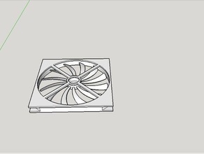 diy ince kasa fanı 3d print model - Mito3D