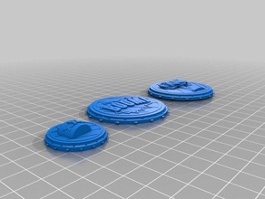 malifaux gremlins scheme markers explosion marker toy & game accessories 3d print model - Mito3D
