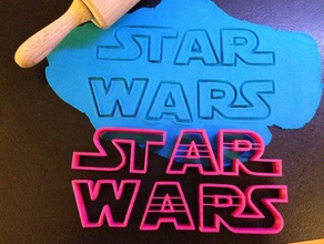 logo di star wars cookie cutter il fai da te 3d print model - Mito3D