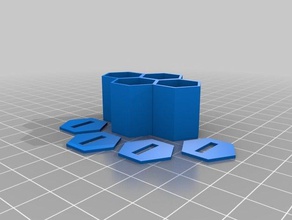 hexagon money organizer 3d printing moneybox 3d print model - Mito3D